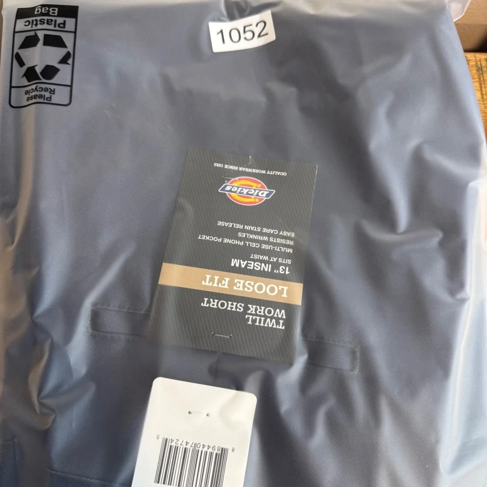 Dickies Mens 32 Charcoal Gray Loose Fit Twill Work‎ Shorts 13 Inseam Utility
